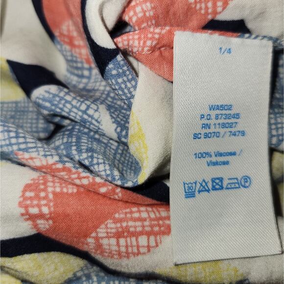 Boden‎ Floral Print Blouse Top 3/4 Sleeve Colorful Flower Pattern Casual - Picture 4 of 8